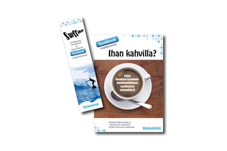 Flyer ja kirjanmerkki